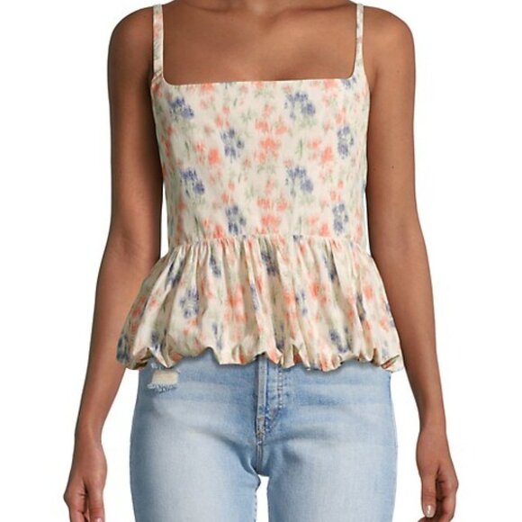 Rebecca Taylor Tops - Rebecca Taylor Emma Floral Print Peplum Camisole Size 4 NWT